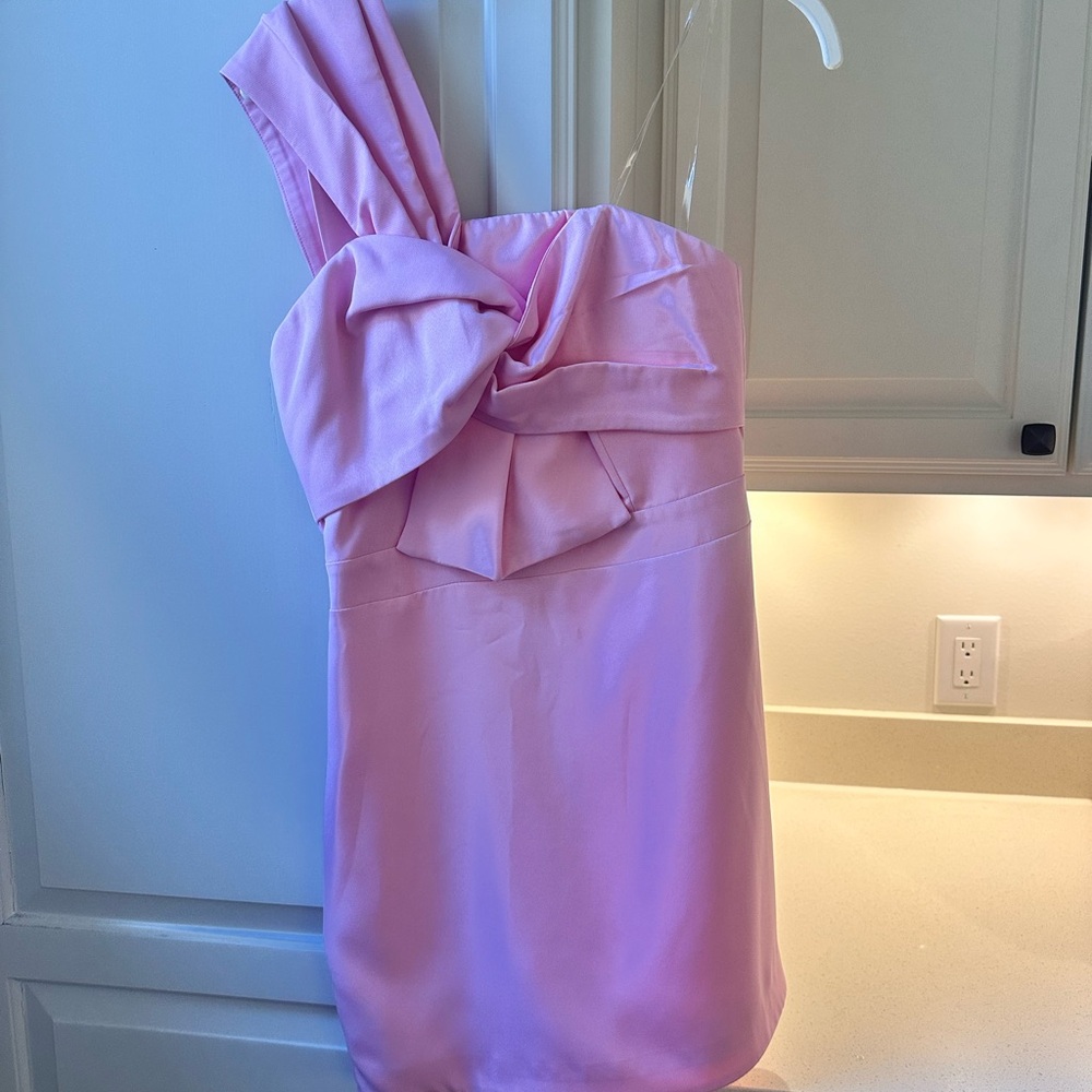 American Threads Pink Mini Dress